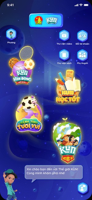 Nội dung chính của ứng dụng