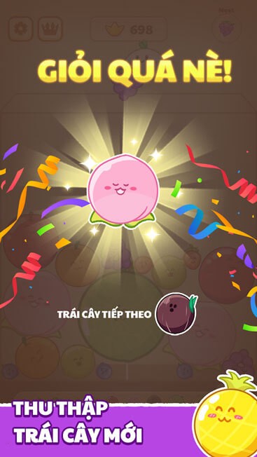 Thu thập nhiều trái cây mới