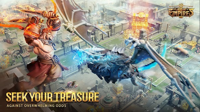Chống lại những kẻ thù nguy hiểm, tìm kiếm kho báu trong game Land of Empires: Immortal