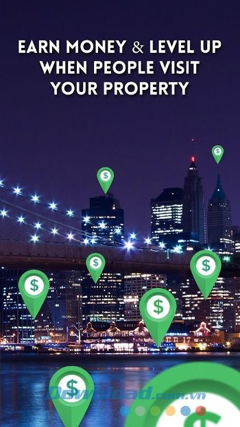 Quét các tài sản đang rao bán trên thế giới thực băng GPS