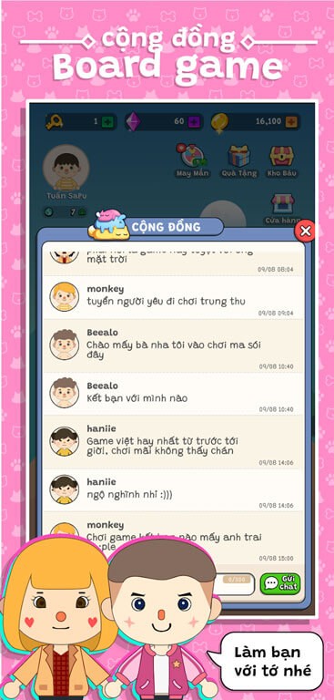 Trò chuyện với người chơi khác