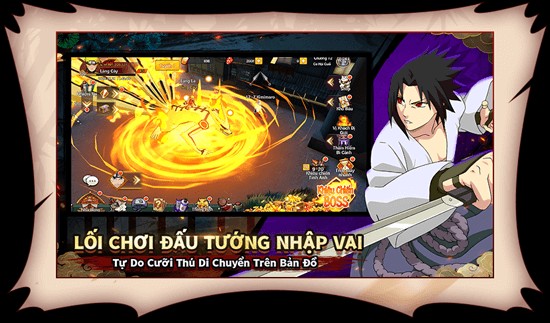 Lối chơi loạn chiến nhập vai, bản đồ Làng Lá quen thuộc