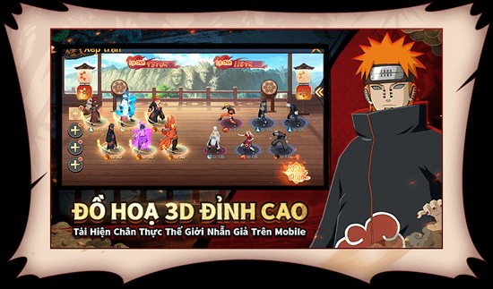 Đồ họa 3D đẹp mắt với phần tạo hình của các nhân vật theo chuẩn nguyên tác