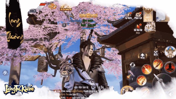 Giao diện game Lãng Tử Kiếm 3D cho Android