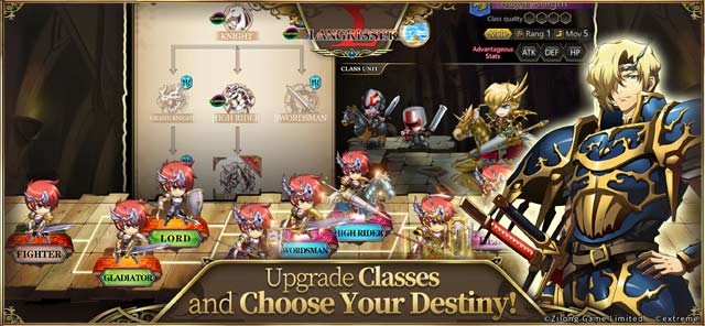 Nâng cấp các lớp nhân vật và chọn định mệnh của bạn