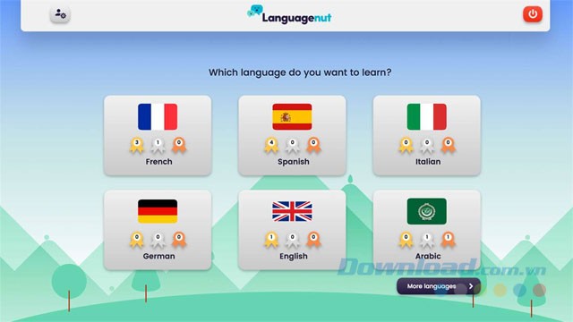 Học 24 ngoại ngữ với Languagenut