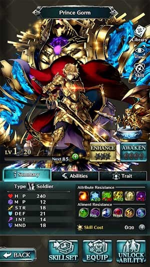 Tùy chỉnh chỉ số sức mạnh cho chiến binh