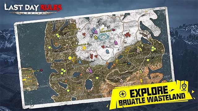 Khám phá bản đồ lớn hoành tráng của Last Day Rules: Survival Android