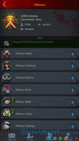 Tham gia liên minh trung thành