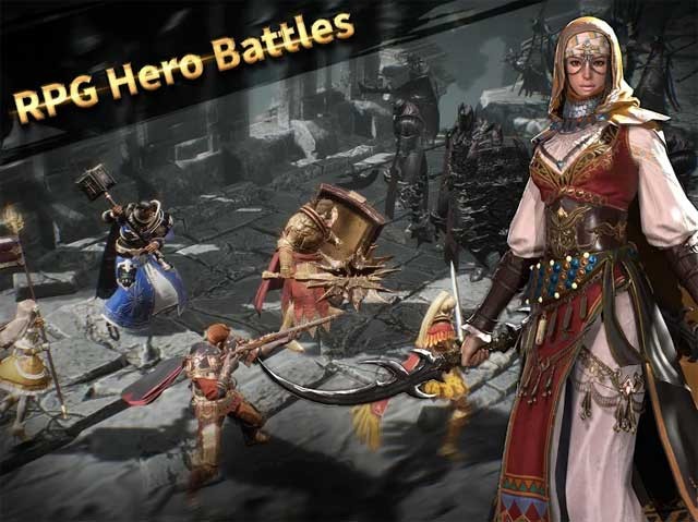 Trong những trận chiến lớn, các anh hùng của bạn sẽ tự động hành động