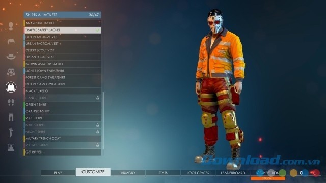 Tùy chỉnh nhân vật trong Last Man Standing