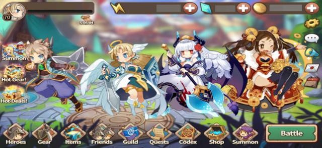 Cường hóa đội quân của bạn với nhiều anh hùng và trang bị