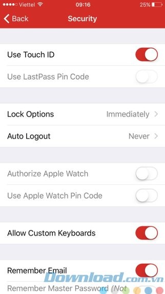 Nâng cấp độ bảo mật