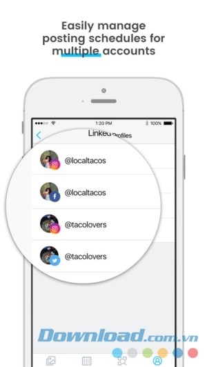 Later cho iOS quản lý bài đăng