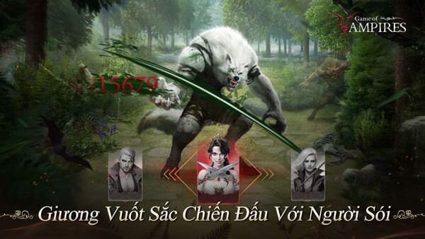 Giương vuốt sắc chiến đấu với người sói