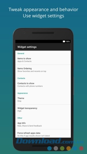 LaunchBoard cho Android có thể tùy chỉnh cấu hình
