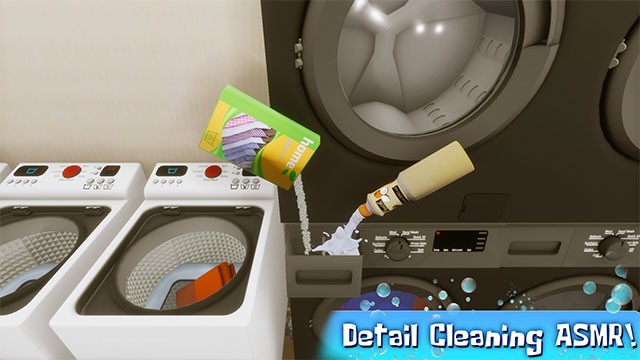 Laundry Simulator 2025 là game mô phỏng cửa hàng giặt là hiện đại