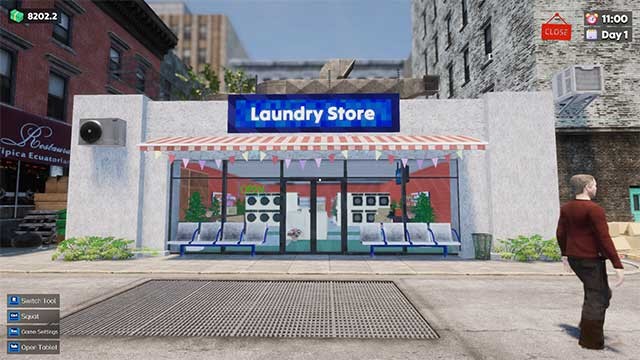 Laundry Simulator: PowerWash It! là game kinh doanh cửa tiệm giặt là sống động
