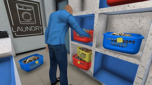 Quản lý cửa hàng giặt là của riêng bạn trong game Laundry Store Simulator