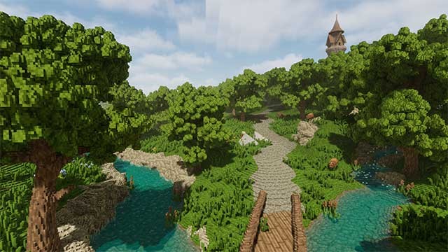 Lay of the Land là game sandbox có đồ họa gợi nhớ đến Minecraft