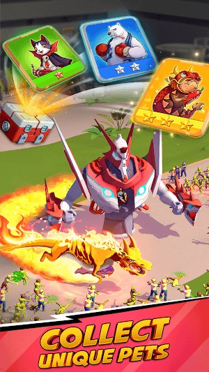 Thu thập các con pet độc đáo hỗ trợ bạn chiến đấu