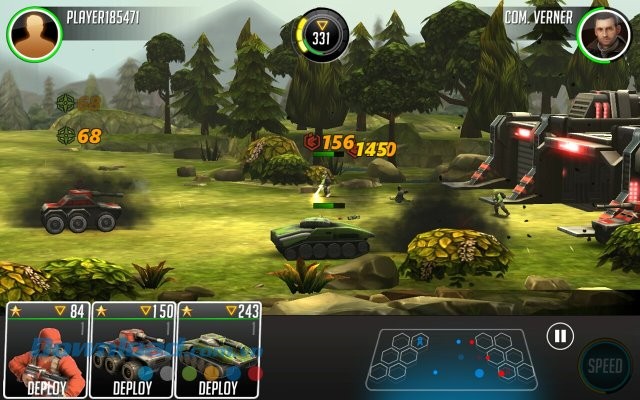 Tiêu diệt quân của địch trong game League of War: Mercenaries