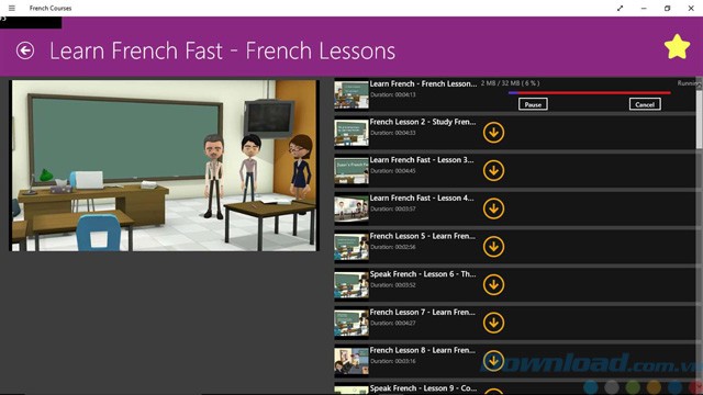 Học tiếng Pháp qua video
