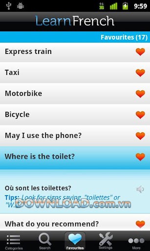 Learn French Phrasebook