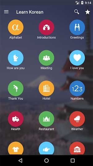 Learn Korean - Grammar cung cấp hơn 60 chủ đề