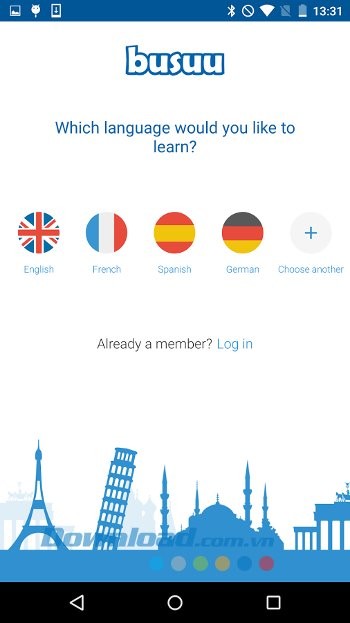 Lựa chọn ngôn ngữ để học với Busuu - Learn Languages
