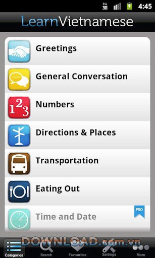 Learn Vietnamese Phrasebook for Android