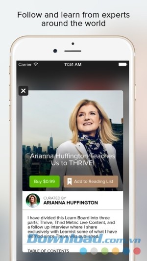 Learnist cho iOS có tính năng theo dõi chuyên gia