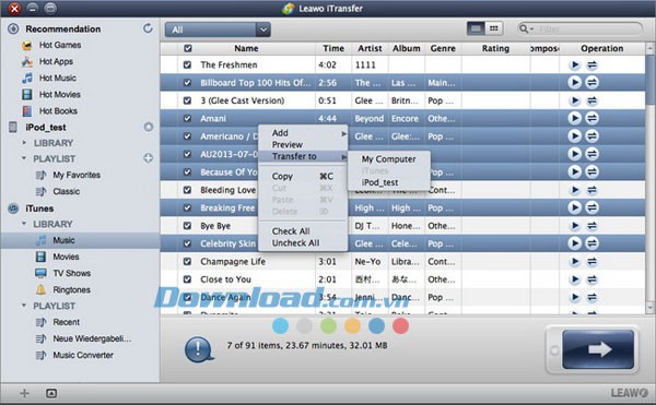 Leawo iTransfer for Mac