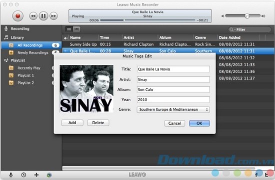 Leawo Music Recorder for Mac