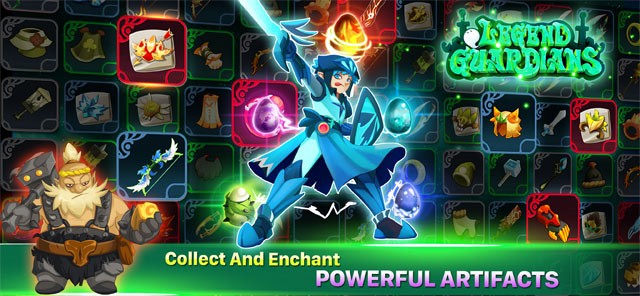 Thu thập và cường hóa vô số cổ vật hùng mạnh trong Legend Guardians