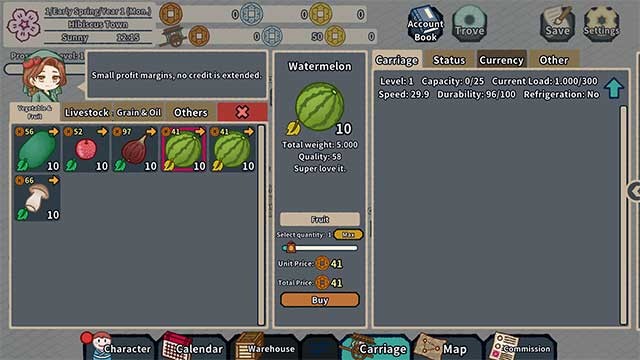 Bán tài nguyên cho các cửa hàng hoặc giúp đỡ cư dân để kiếm tiền