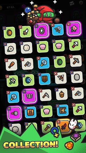 Thu thập nhiều vật phẩm, vũ khí độc đáo