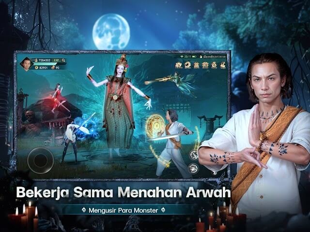 Điều khiển các linh hồn chiến đấu với thế lực tà ác