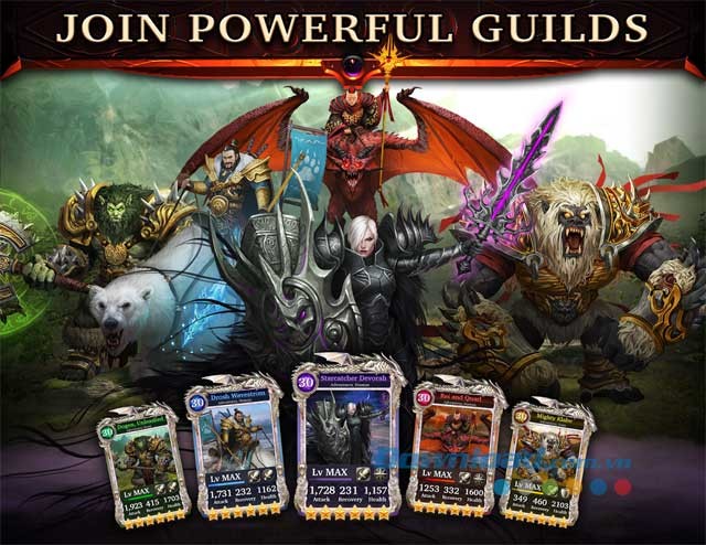 Tham gia vào các liên minh mạnh mẽ trong game