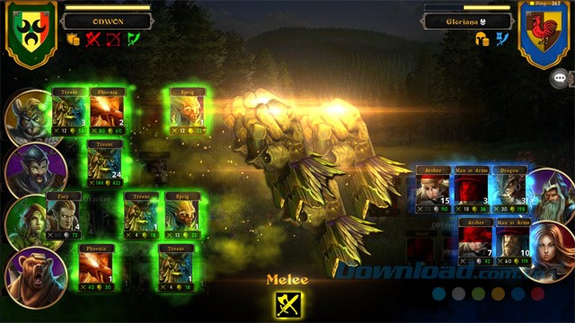 Sử dụng các thẻ bài trong game chiến thuật Legends of Callasia