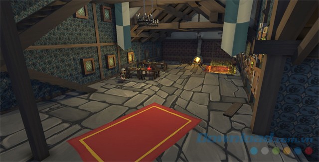 Không gian trong quán trọ của game phiêu lưu hành động chặt chém Legends of Time