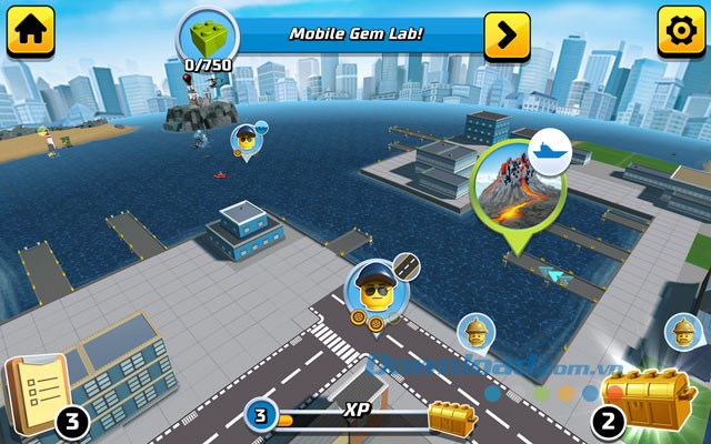 Giao diện chơi game LEGO City My City 2 trên Android