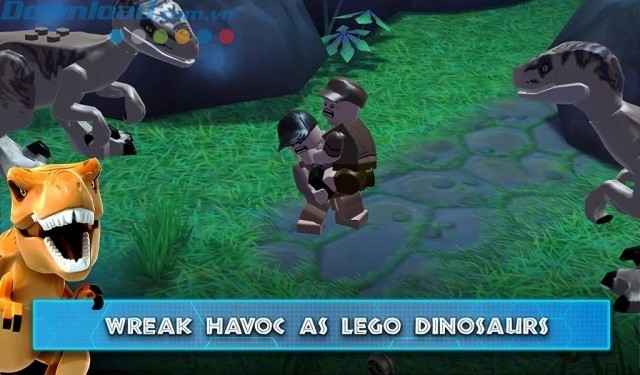 Vào vai một trong 16 con khủng long LEGO trong game