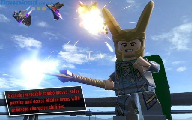 thực hiện các pha hành động đẹp mắt, lôi cuốn