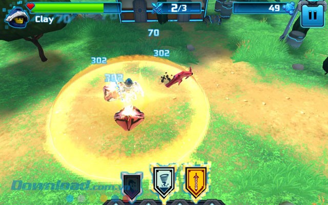 Hiệu ứng ánh sáng trong game LEGO Nexo Knights: Merlok 2.0