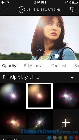 Điều chỉnh thông số bộ lọc ảnh