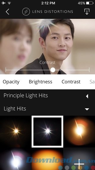 Điều chỉnh độ tương phản, ánh sáng, độ bão hòa