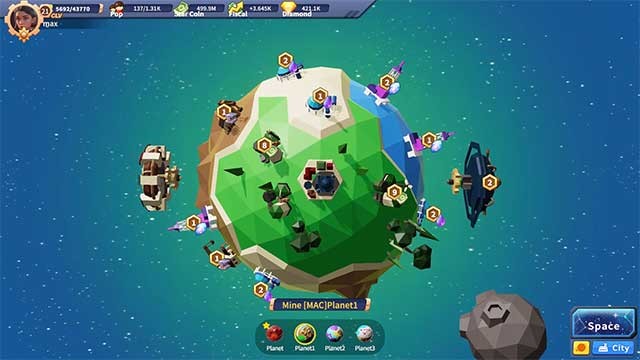 Mở rộng số lượng hành tinh để củng cố tiềm lực kinh tế