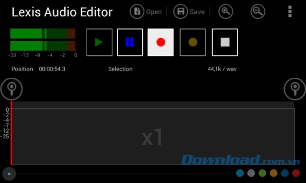 Ứng dụng chỉnh sửa âm thanh chuyên nghiệp Lexis Audio Editor cho Android