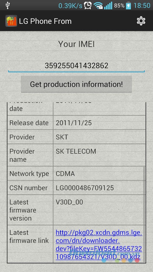LG Phone From for Android
